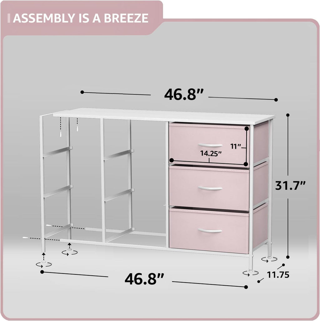 Sorbus Kids Dresser with 9 Drawers - Storage Unit Organizer Chest for Clothes - Bedroom, Kids Room, Nursery, & Closet