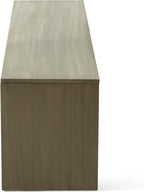 GDFStudio Farmhouse Acacia Wood Dining Bench, Light Gray Oak