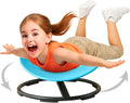 Kids Sensory Spinning Chair for Autism Ages 3+, Sit and Spin Swivel Chair for Kids with ADHD, Sensory Chairs for Autistic Children, Sensory Toys for Motion Sickness Relief, Balance Training (Blue)