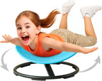 Kids Sensory Spinning Chair for Autism Ages 3+, Sit and Spin Swivel Chair for Kids with ADHD, Sensory Chairs for Autistic Children, Sensory Toys for Motion Sickness Relief, Balance Training (Blue)