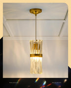 Ken & Ricky Pendant Lights Kitchen Island Gold 3 Pack,Crystal Pendant Lighting Over Island,Modern Pendant Light Fixtures for Dining Room Bedroom Bathroom Livingroom