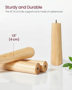 VASAGLE Solid Wood Coat Rack, Free Standing Tree-Shaped Coat Rack with 8 Hooks, 3 Height Options, for Clothes, Hats, Bags, Living Room, Bedroom, Home Office, Caramel Brown URCR01WN