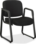 Lorell Fabric Guest Chair, Black