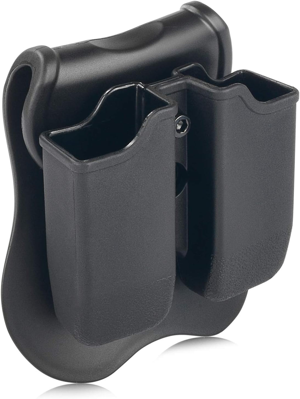 Double Magazine Pouch Fit Glock 17 19 22 23 26 27 31 32 33 34 35 37 38 39-9mm .40 Cal Dual Stack Mag Holder | Polymer Paddle Holster | 360°Adjustable Cant | Ambidextrous | Outside Waistband | Black