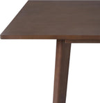 60" Dining Table for 6-8, Large Rectangular Kitchen Table, MDF Top with Rubber Wood Legs, Sturdy Modern Farmhouse Table for Dining Room Kitchen, Walnut