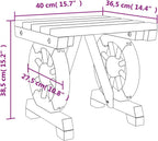 vidaXL Garden Footrest 2 Pieces Solid Wood Fir, 3207134