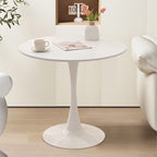 SoarFlash Kitchen Table and Chairs for 2, 24" Dining Table Set for 2 with Boucle Upholstered Chairs, 3 Piece Round Kitchen Table Set, Dining Room Table Set for Small Space, Apartment