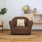 Plush Kids Chair with Soft Pillow – Durable Microsuede Upholstery, Padded Cushion, Wooden Frame, Easy to Clean, Ergonomic Design for Ages 2-5, Stylish & Cozy Chair for Playrooms & Bedrooms.