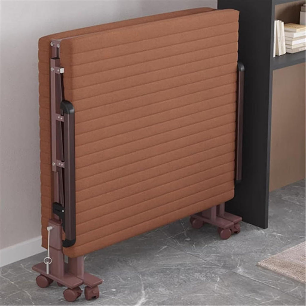 Camping Bed Folding Bed for Home Use, Movable Study, Rental, Single Office, Lunch Break, Nap Time Folding Bed(Small)