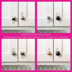 Knobēz: Decorative Knob Covers - Jack o Lantern - 12pk - Stretch Over Hardware Decorations, Cozy Seasonal Autumn Colors, Kitchen-Bathroom-Dressers-Home