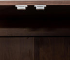70.87'' Tall White Pantry Cabinet with 2 Doors 3 Adjustable Shelves Kitchen Storage Cupboard for Kitchen Dining Room Living Room, Walnut