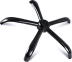 Sytopia Office ChairBaseReplacement, Heavy Duty Office ChairBase 28 Inch, Chair Bottom Part(2200Lbs) Reinforced to Repair Chairs with Universal Caster and Gas Cylinder Size (MatteBlack)