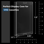 VHS Tapes Protector - Premium VHS Cassette Tape Storage & Protector, Durable VHS Protectors for Home & Kitchen Media Storage - (Ultimate 10 Packs)