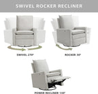 Oxford Baby Uptown Power Recliner/Glider, Sand