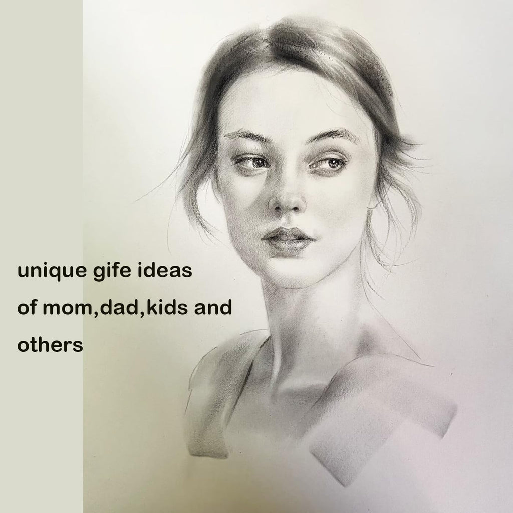 Custom Pencil Sketch Portrait from Photo Personalized Hand Drawn Realistic Art Pet Portrait Original Oil Painting Family Couple Gift for Wedding Anniversary Birthday (10X12in 1people)