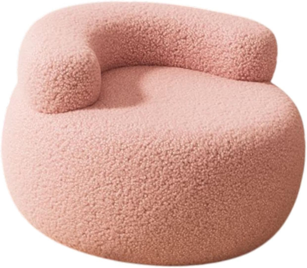 Lazy Sofa Footstool Ottoman Home Decor for Entryway Living Room Playroom Bedroom, Pink