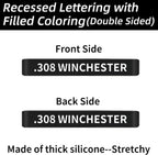 60 Pack Miaozhun Magazine Marking Bands, 5.56 NATO, 223Remington, 300 Blackout, Subsonic, 7.62x39mm, 308Winchester Magazine Caliber Identification