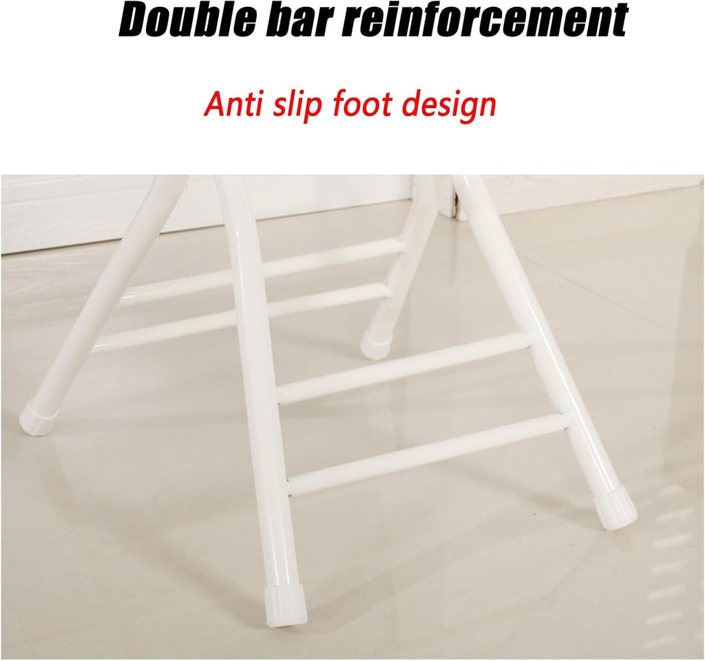 Metal Chairs Stacking - Folding Stools- Adult Dining Chairs and bar Chairs,Medium Hole Design with high backrest,Commercial Event Seat(Black)