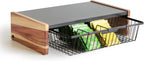 WILDMOS Tea Bag Organizer,Wire Basket Drawer Design for Teabag Holder Container for Countertop,Tea Station Chest Display Container Box for Countertop Kitchen.