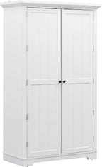 roomfitters 72" Kitchen Pantry Organizers and Storage Kitchen Cabinet, Hutch with Door Spice Racks and 6 Drawers, White