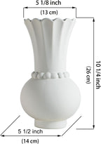 Modern Ceramic Vase - Grey, Perfect for Pampas Grass, Dried Flowers, Centerpieces