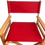 Upone 20.86" L x 16.14" W Directors Chair Canvas Replacement Covers Kit for Directors Chairs,Movie Chair Replacement Canvas Seat and Back Oxford Cloth Cover for Home Director Chair Large Size(Red)