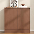 Housoul Buffet Cabinet with Storage, Coffee Bar Cabinet with 2 Doors and Adjustable Shelf, Modern Kitchen Buffet Sideboard for Living Room, Kitchen, Walnut