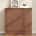 Housoul Buffet Cabinet with Storage, Coffee Bar Cabinet with 2 Doors and Adjustable Shelf, Modern Kitchen Buffet Sideboard for Living Room, Kitchen, Walnut