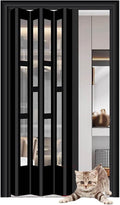 Soundproof Accordion Door - 80 85 90 95 inch Tall Retractable Interior Folding Door for Doorway, Closet, Bedrooms, Space Saving(40x90in(101x229cm))