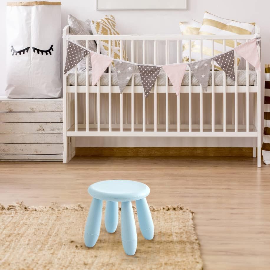 Children'S Footstools, Kindergarten Learning Stools,Children's Dresser Stool, Plastic Light Footstools Are Durable and Movable (Blue)