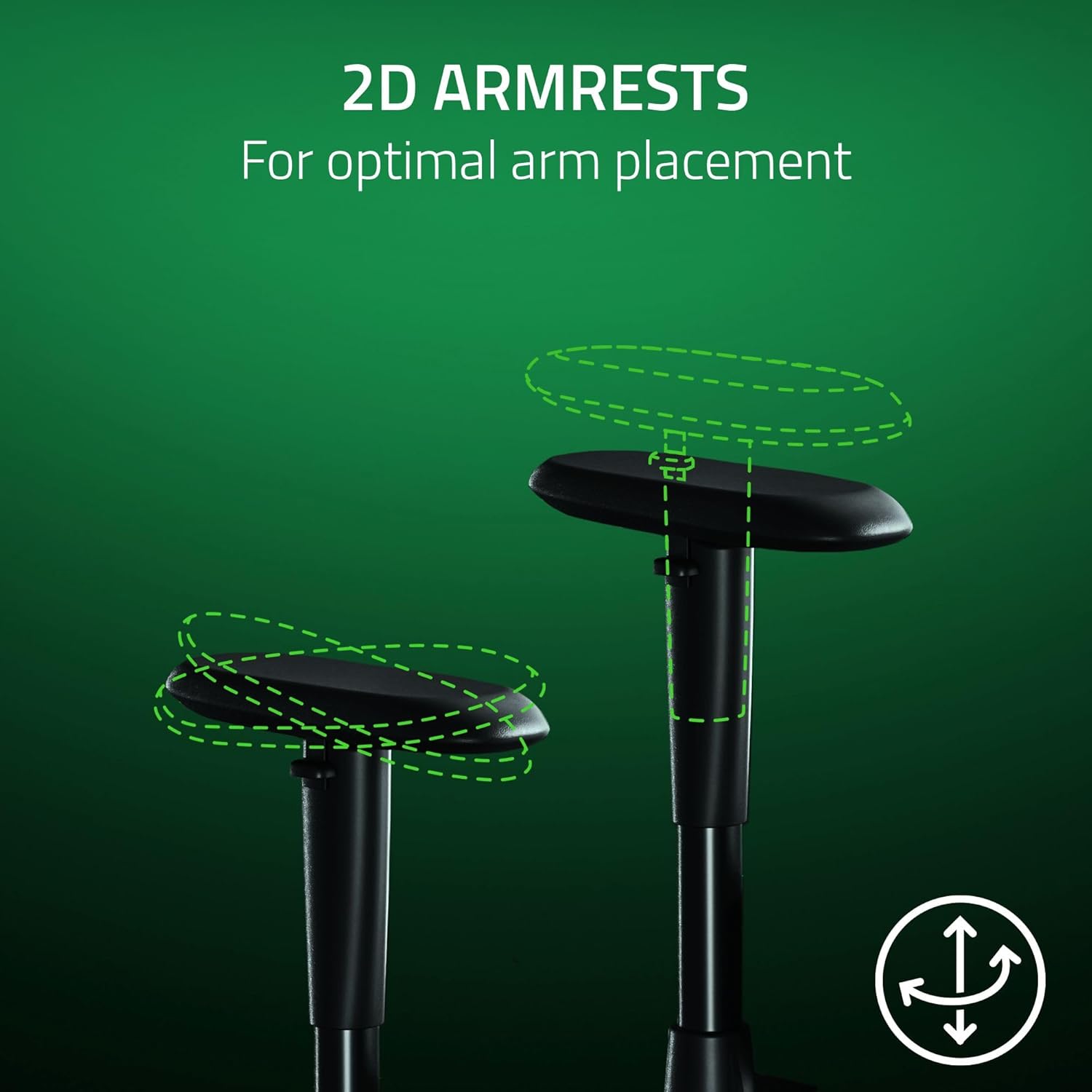 Razer Iskur V2 X Ergonomic Gaming Chair — Built-in Lumbar Support, Widened Seat Base, High-Density Foam Cushions, Adjustable 152° Recline, 2D Armrests, Plush Fabric Finish, PC Gaming — L33T Edition