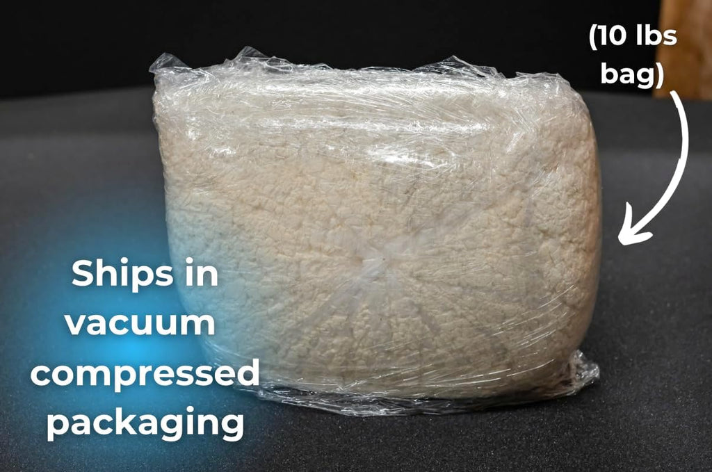Shredded Organic Latex | Natural Foam | Bean Bag, Chair, Pillow & Cushion Filler | 5, 10, 20, 40, & 80 lb Bag | (10 lbs)
