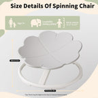 Spinning Chair for Autistic Kids, Sensory Toys for Kids with Autism, Baby Swivel Chair Sit and Spin Toys for Toddlers 3+, Balance Coordination Focus Training (White)