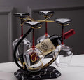 Wine Glass Holder Home Tabletop Wine Glass Holder Vertical Wine Glass Display Rack Inverted Wine Bottle Holder 1 Bottles 4 Wine Glasses High-end Wine Rack