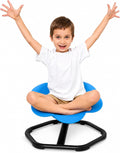 KidBloom Spinning Chair for Autistic Kids, Autism Sensory Products | Deepened Seat with Backrest, Silent 360° Rotation Design, Octagonal Non-Slip Metal Base, Supports up to 220 lbs