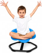 KidBloom Spinning Chair for Autistic Kids, Autism Sensory Products | Deepened Seat with Backrest, Silent 360° Rotation Design, Octagonal Non-Slip Metal Base, Supports up to 220 lbs
