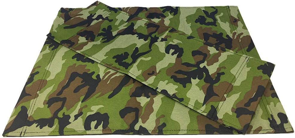 2pcs Chair Canvas Covers Directors Chair Cover Kit Camouflage Replacement Canvas Seat and Back