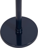 Kate and Laurel Stratton Vintage Round Pedestal Drink Table; 9 x 9 x 22; Navy Blue; Decorative Mini Table for Use as Indoor Plant Stand or Cute Living Room Accent