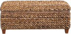 Coaster Home Furnishings - Laughton - Banana Leaf - Storage Bench with Lift-Top Lid and Soft-Close Hinges - Entryway Room - Amber - 500215