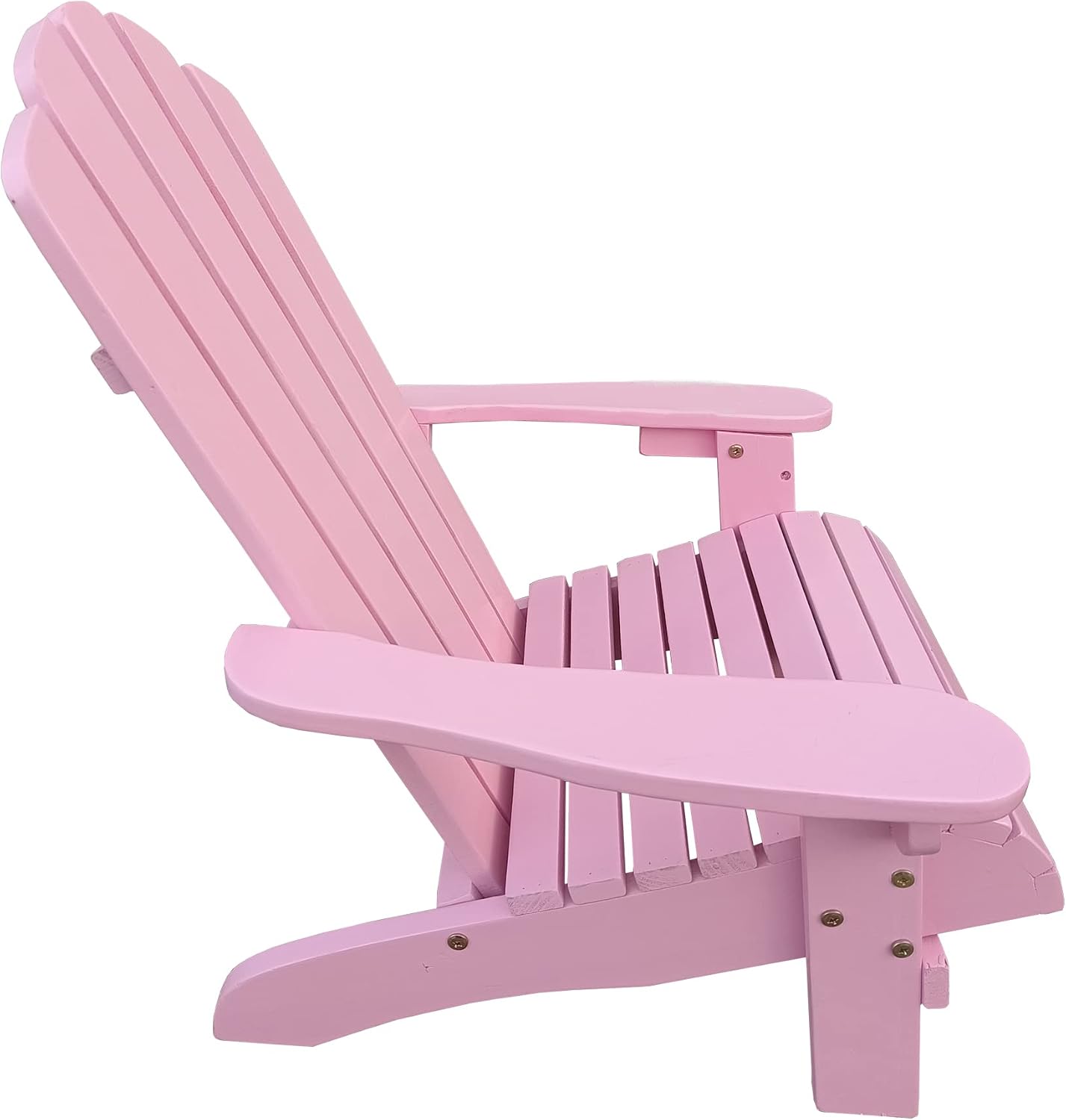 Gecheer Pink Adirondack Chair for Children, Outdoor or Indoor, Easy Assembly, Solid Hardwood, Comfortable Patio Seat