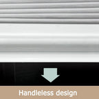 Folded Shutter Cabinet Door Roll Up Doors Waterproof Accordion Tambour for Kitchen, RV, Motorhome, Office, Hotel(50x50 cm)