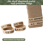 Aolamegs 6.5 Grendel/6.5X39mm Magazine Marking Band 6 Pack