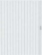 63×80“Concealed Sliding Barn-Style Accordion Door, White Hidden PVC Retractable Interior Partition Door, Enhanced Accordion Doors with Hardware for the Living Room, Study, and Bathroom