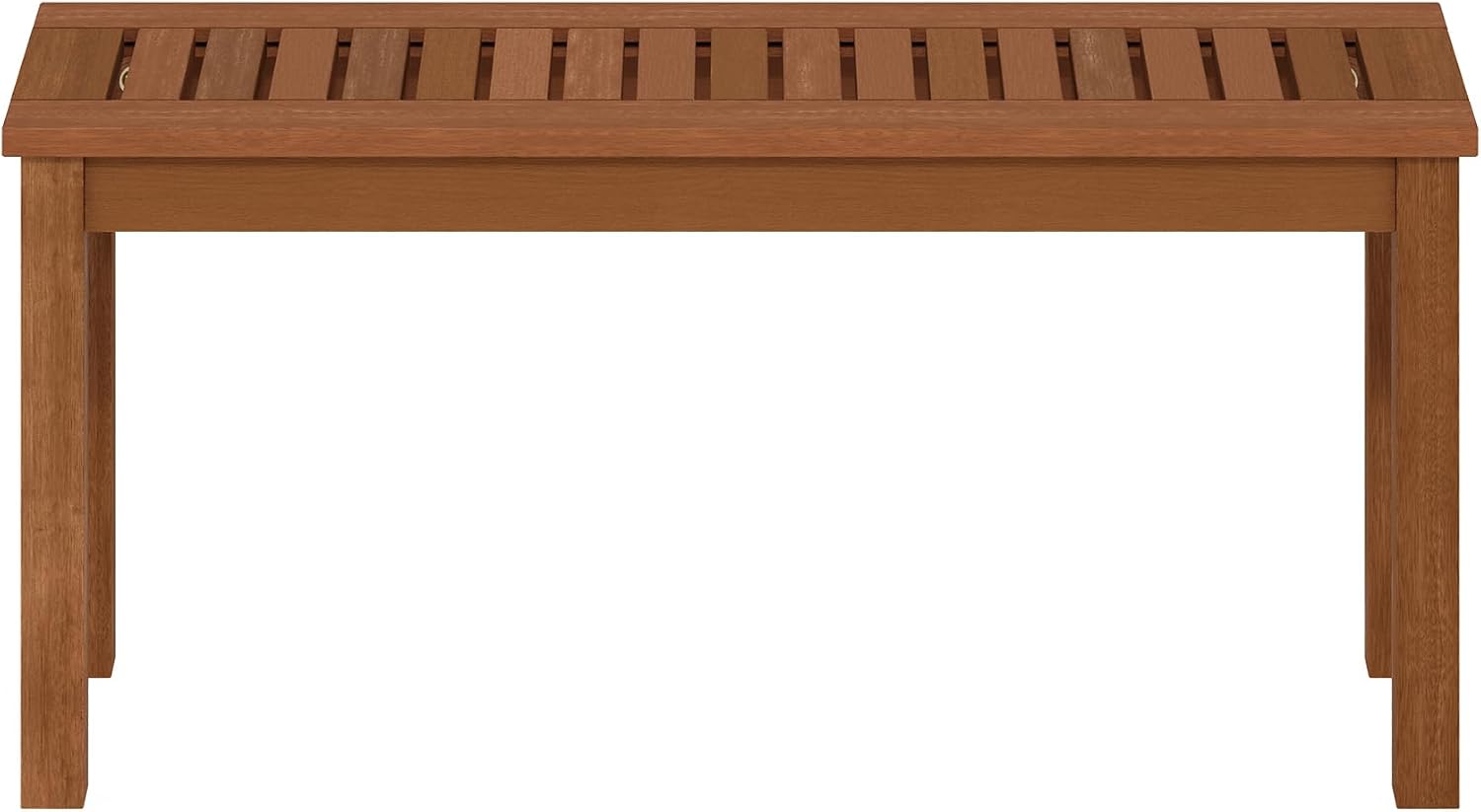 Furinno TIOMAN Outdoor Bench, Backless Garden Bench, for Patio, Deck, Garden, 12 x 39 x 19, Light Wood