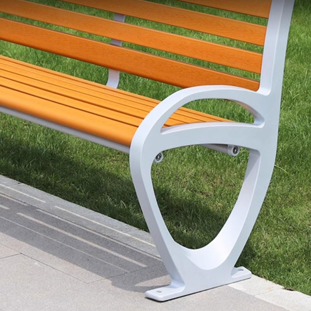 Patio Benches for Outdoors Park Chair Outdoor Bench Plastic Wood Double Garden Benches for Outdoors