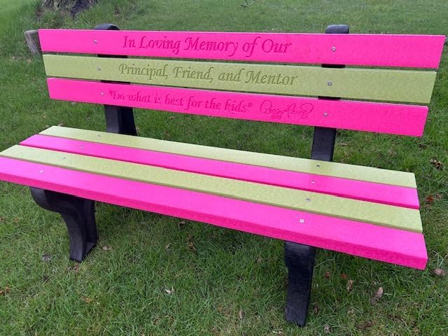 Buddy Bench with Recycled Plastic Frames (Any Color)