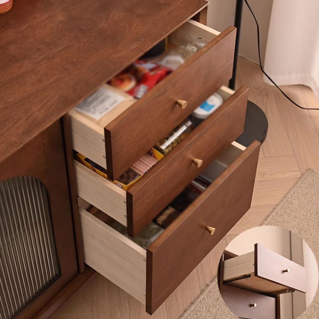 Entryway Cabinet Nordic Retro Solid Wood Dining Sideboard Simple Home Tea Cabinet Living Room Storage Cabinet Sideboard Storage Cabinet