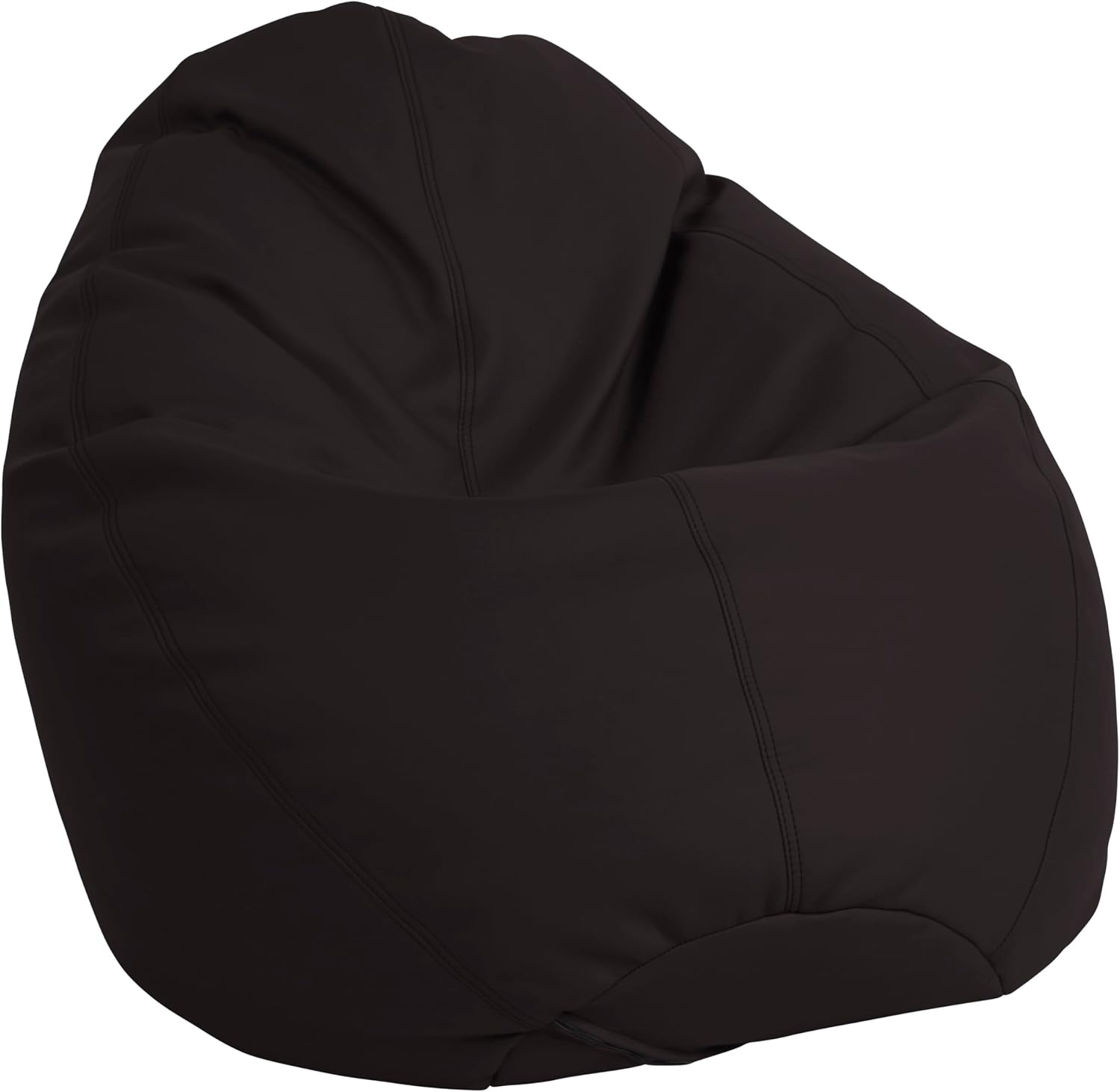 FDP SoftScape Dew Drop Bean Bag Chair with Supportive High-Back Design, For Kids, Teens and Adults, Alternative Seating for Dorms, Schools, Libraries, Daycares or Home - Black
