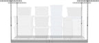 MonsterRax Overhead Garage Storage Racks 4x6, Ceiling Mounted Shelving, Adjustable Hanging Storage Organizer, Heavy Duty Steel, Holds 500 Pounds, Color: White, Adjusts 24"-45” off Ceiling