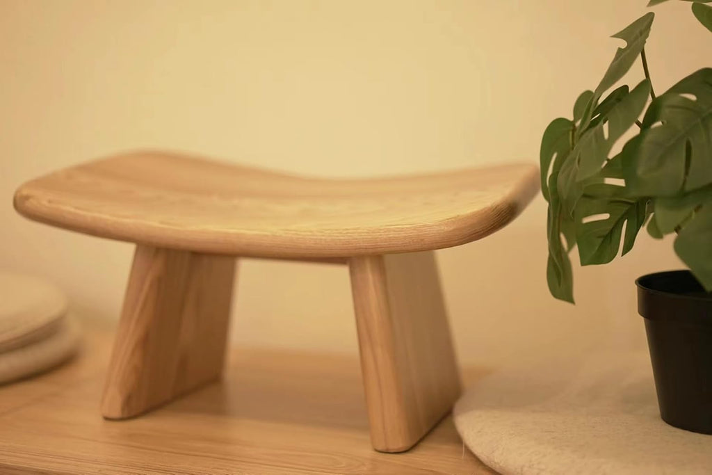 Butterfly Meditation Bench,No Assembly Required Prana Yoga Meditation Stool,Wooden Kneeling Ergonomic Seiza Seat,Seiza Prayer Bench